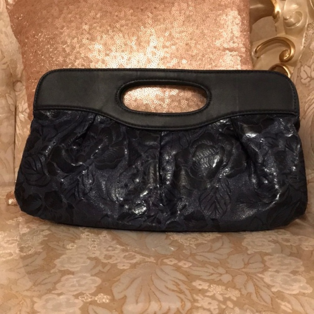 EUC Navy Clutch Midnight Blue Small Evening Tote